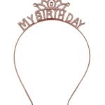 Taç Metal Taşlı My Birthday Rose Gold