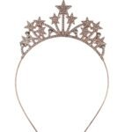 Taç Metal Taşlı Yıldızlı Rose Gold