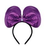 Taç Saten Parlak Minnie Mor